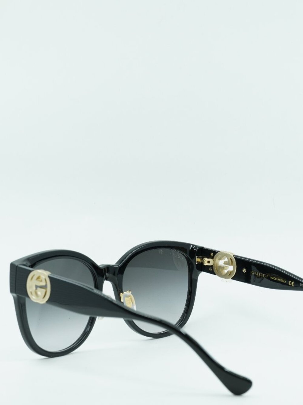 Gucci GG1028SK 006 Cat Eye Sunglasses - Black / Grey - Picture 7 of 14